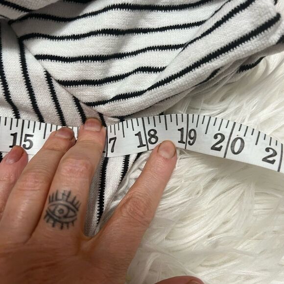 BCBG GIRLS Girls' Cotton Knit Striped Jumpsuit black and white  nwt extra large - Picture 8 of 10